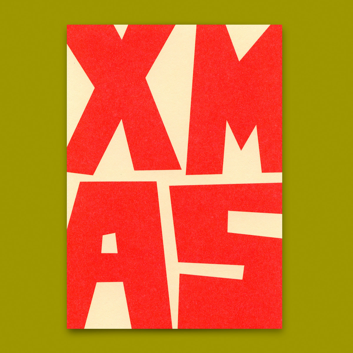 Deli Cards Postkarte "XMAS Block" | Coole Postkarte zu Weihnachten