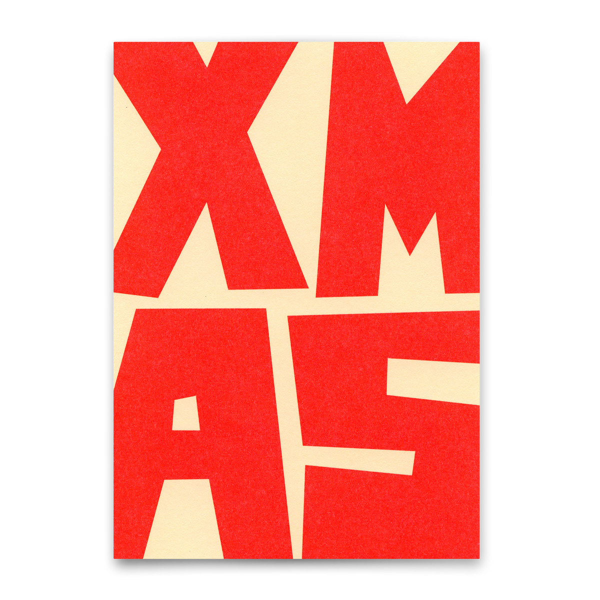 Deli Cards Postkarte "XMAS Block" | Coole Postkarte zu Weihnachten