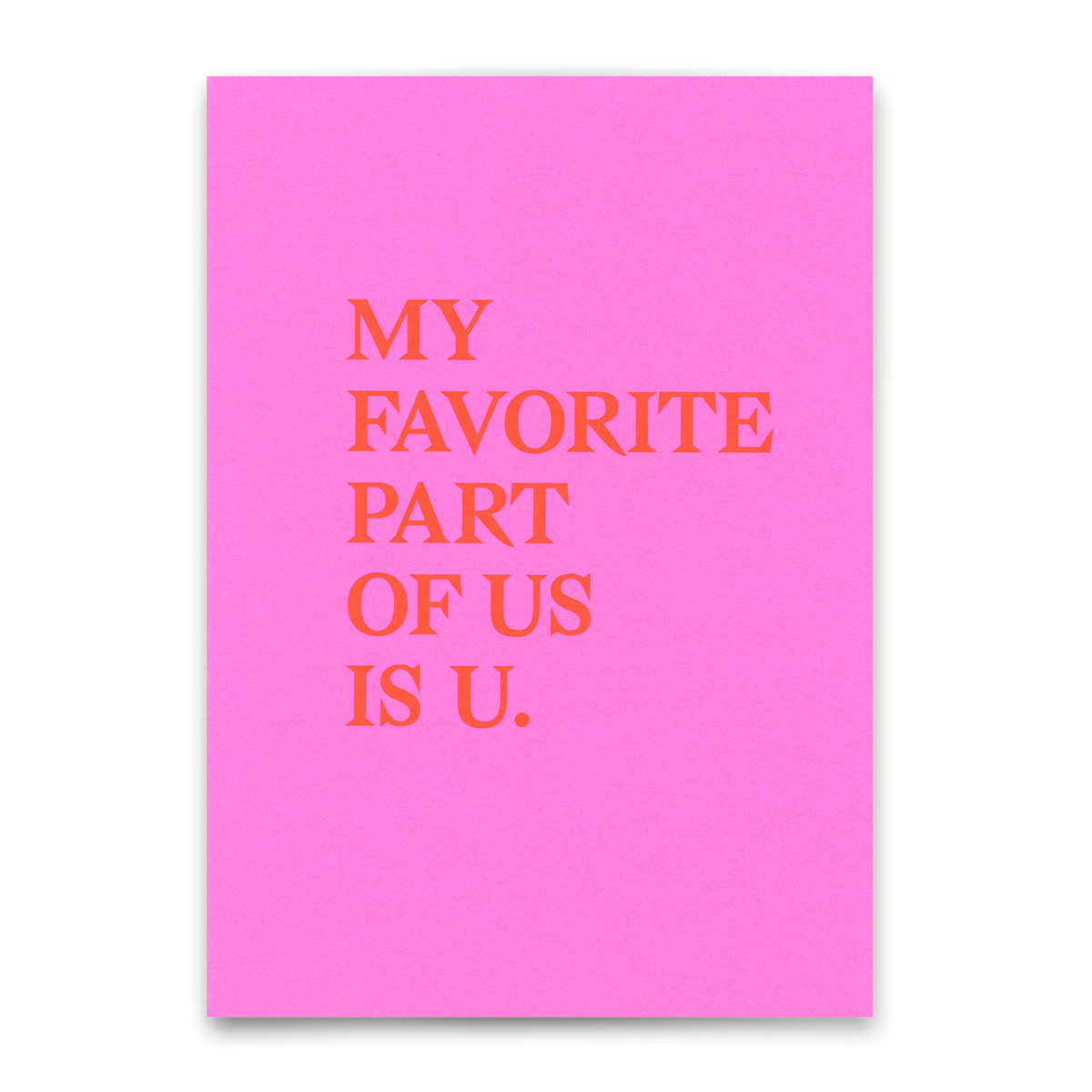 Deli Cards Postkarte "My favorite part" | Schöne Karte mit Spruch für Verliebte