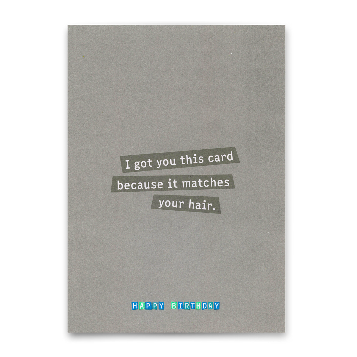 Deli Cards Postkarte "It matches your hair" | Lustige Karte zum Geburtstag