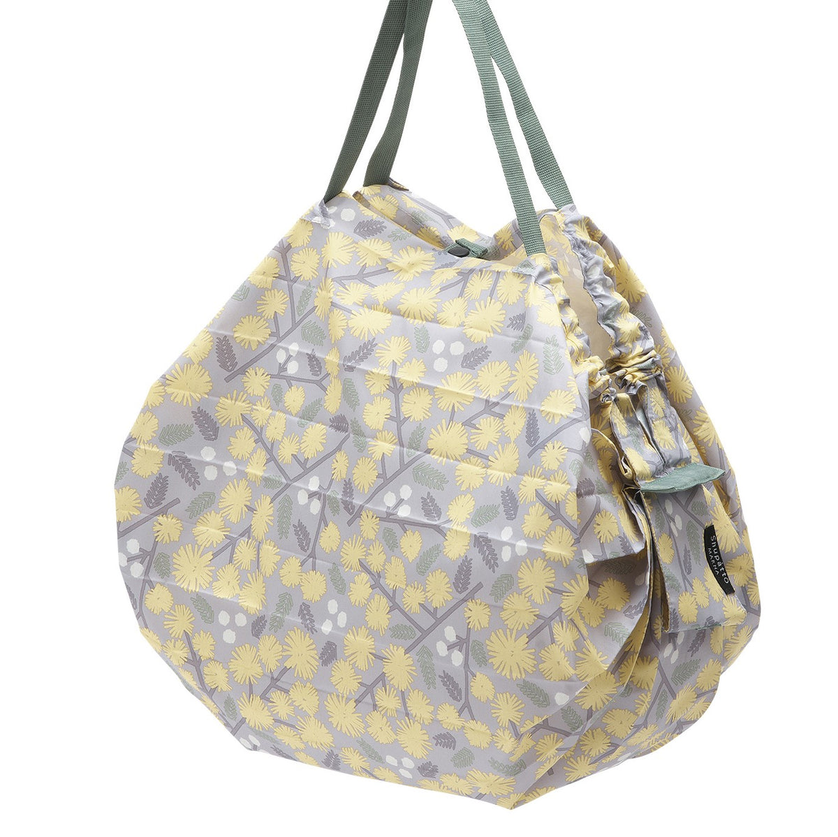 Shupatto Einkaufsbeutel “Mimosa (Hana) M” | Florales Design, smart faltbar | Shupatto
