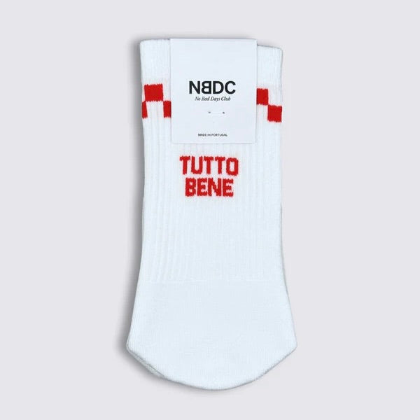 NO BAD DAYS CLUB Socken “Tutto Bene Italia, Blue & Rosso” | 3er-Set Italien Flair | NO BAD DAYS CLUB