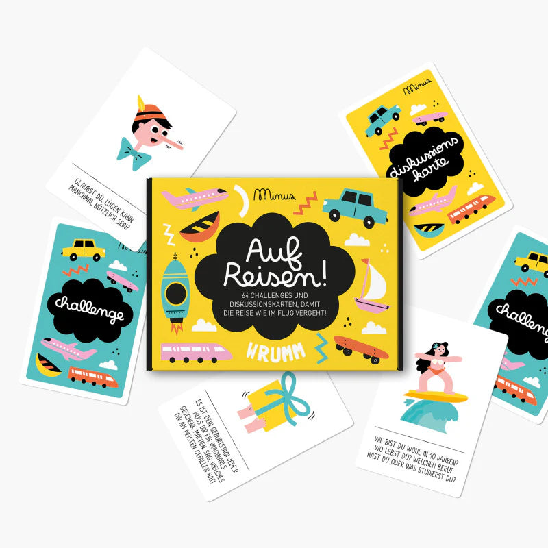 MINUS Kartenspiel “Auf Reisen” | Gesprächskarten | MINUS