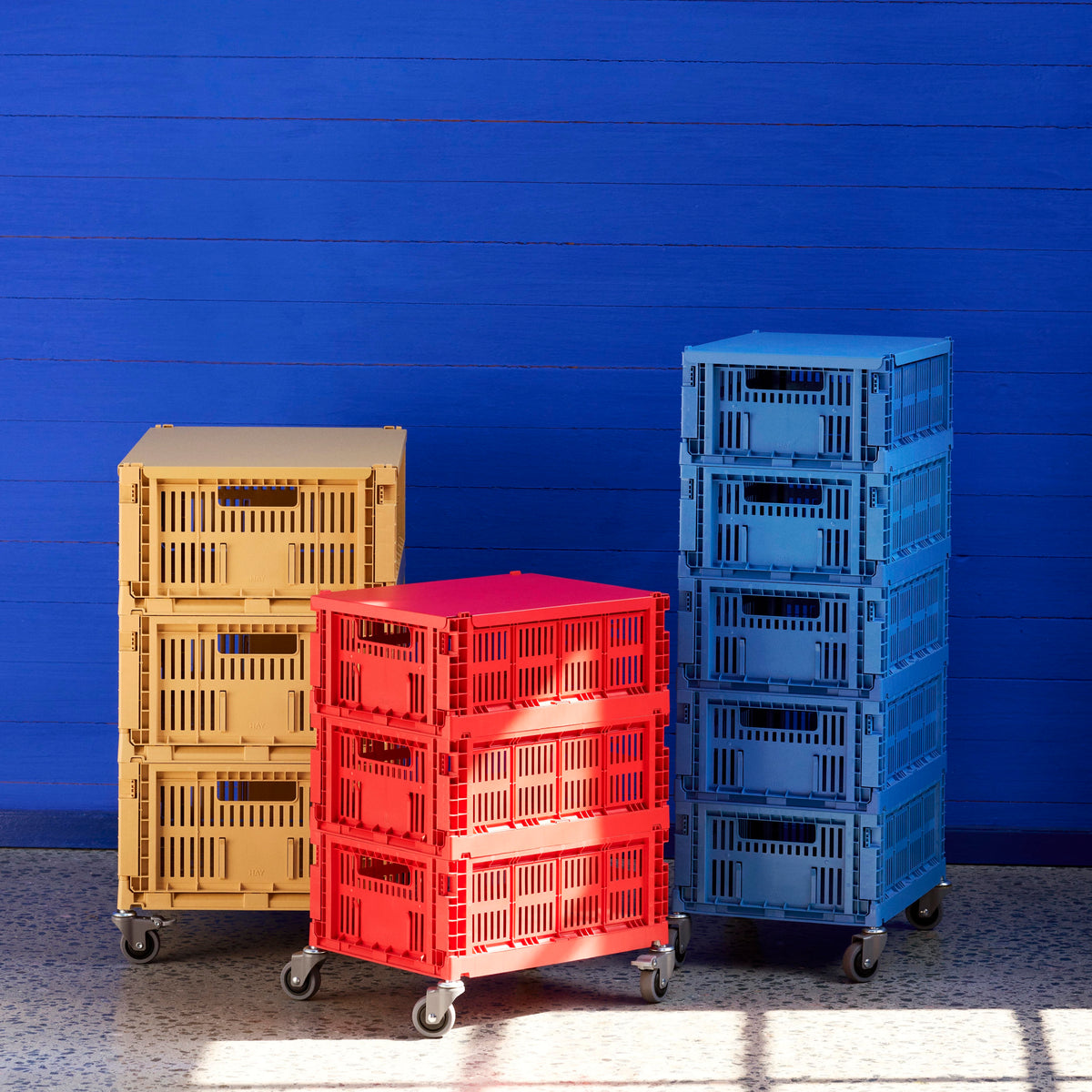 HAY Deckel „Faltbox Medium Red“ (Stahl) | Knalliger Kontrast | HAY