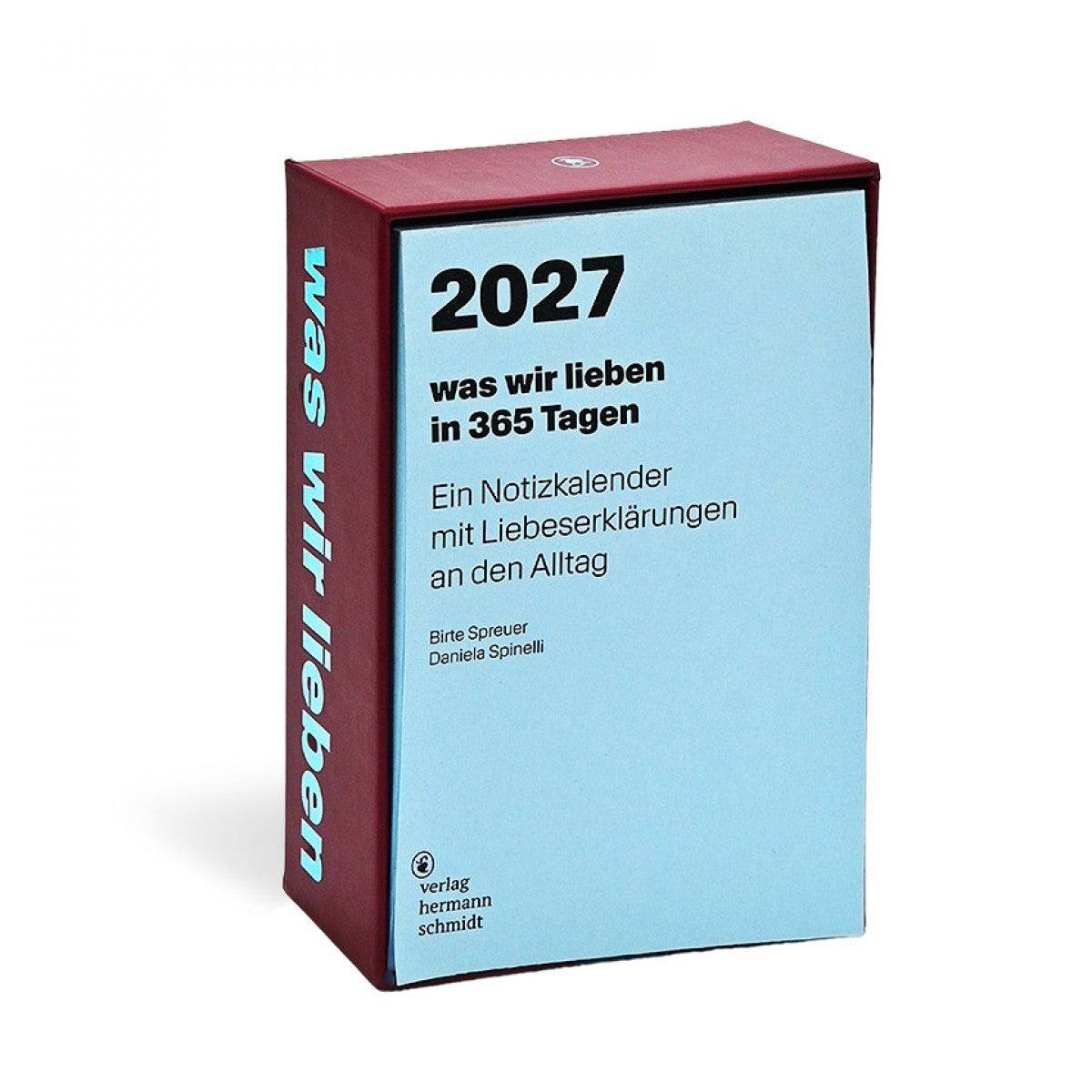 Verlag Hermann Schmidt Notizkalender “Was wir lieben” 2027 | Verlag Hermann Schmidt