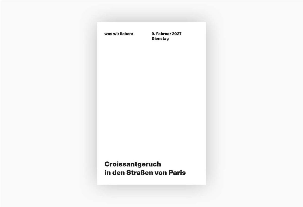 Verlag Hermann Schmidt Notizkalender “Was wir lieben” 2027 | Verlag Hermann Schmidt