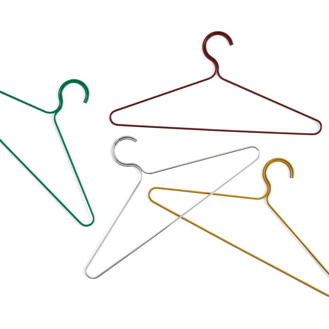 HAY Kleiderbügel „Colour Hanger Mirror“ 3er Set | Glänzend & modern | HAY