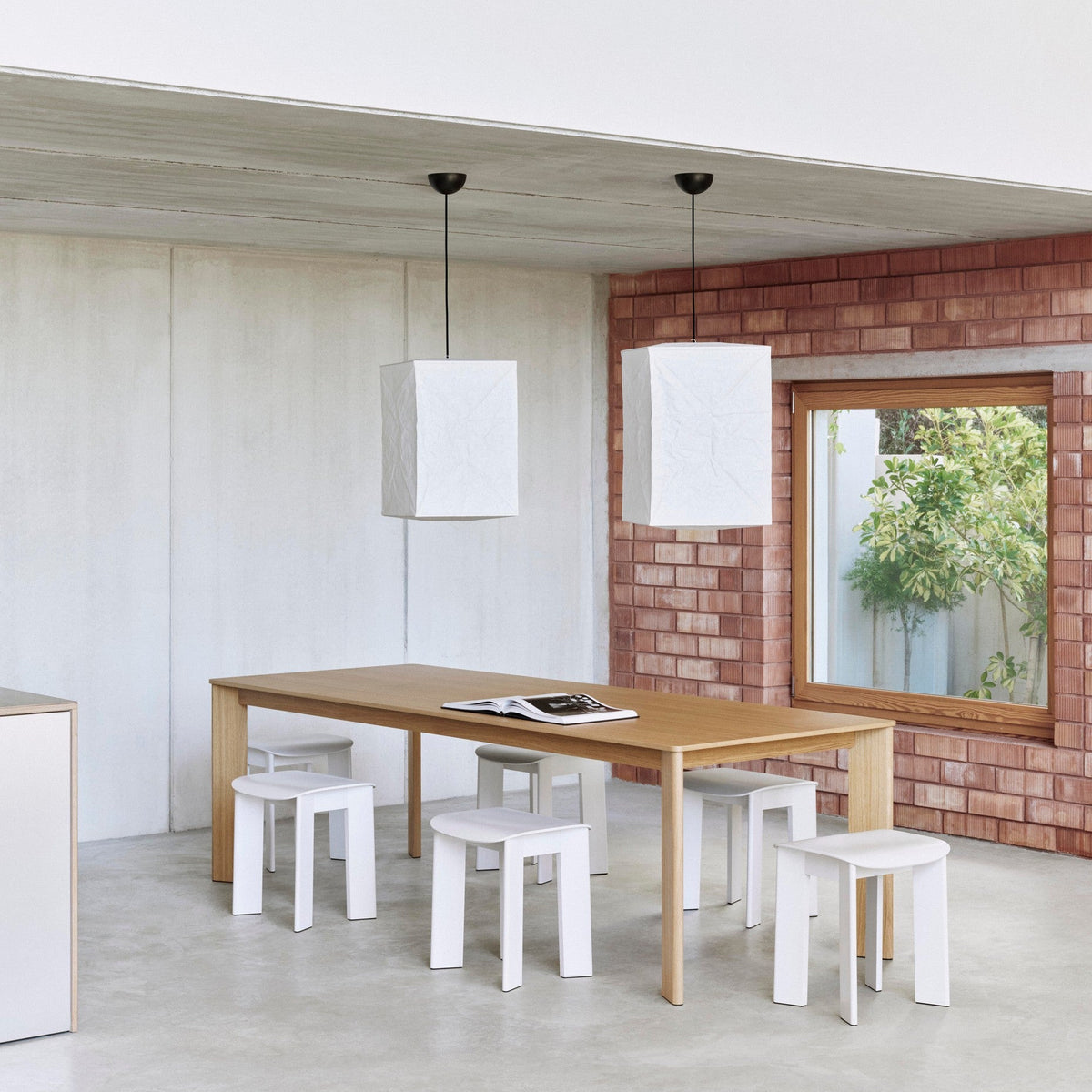 HAY Lampenschirm „Paper Shade Cube High White“ | Soft Lighting | HAY