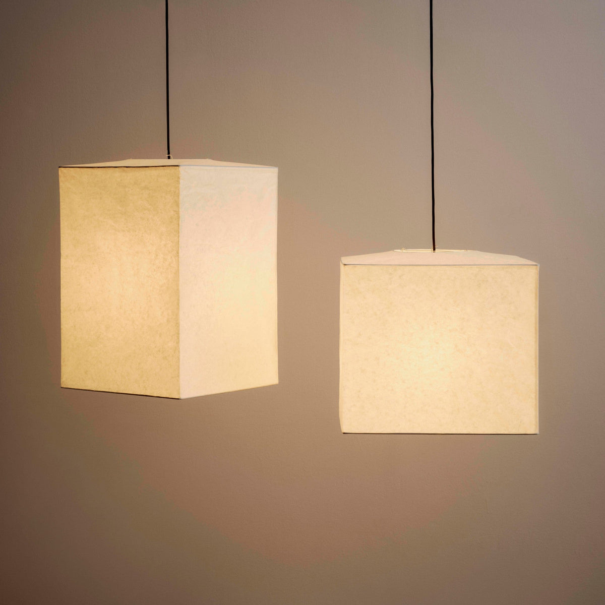 HAY Lampenschirm „Paper Shade Cube Classic White“ | Japanischer Stil | HAY
