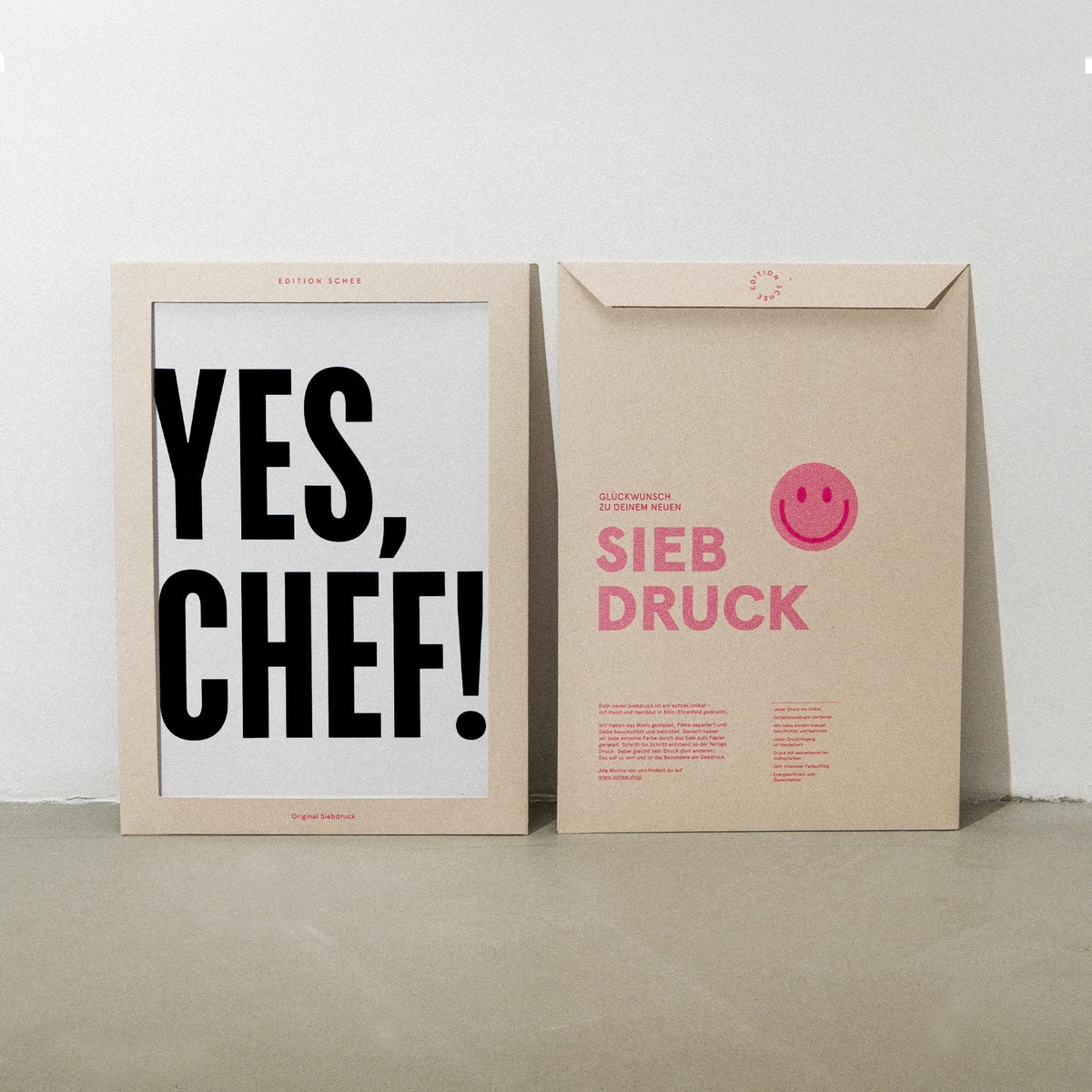 Edition SCHEE Yes, Chef! (DIN A3) | Edition SCHEE | Siebdruck