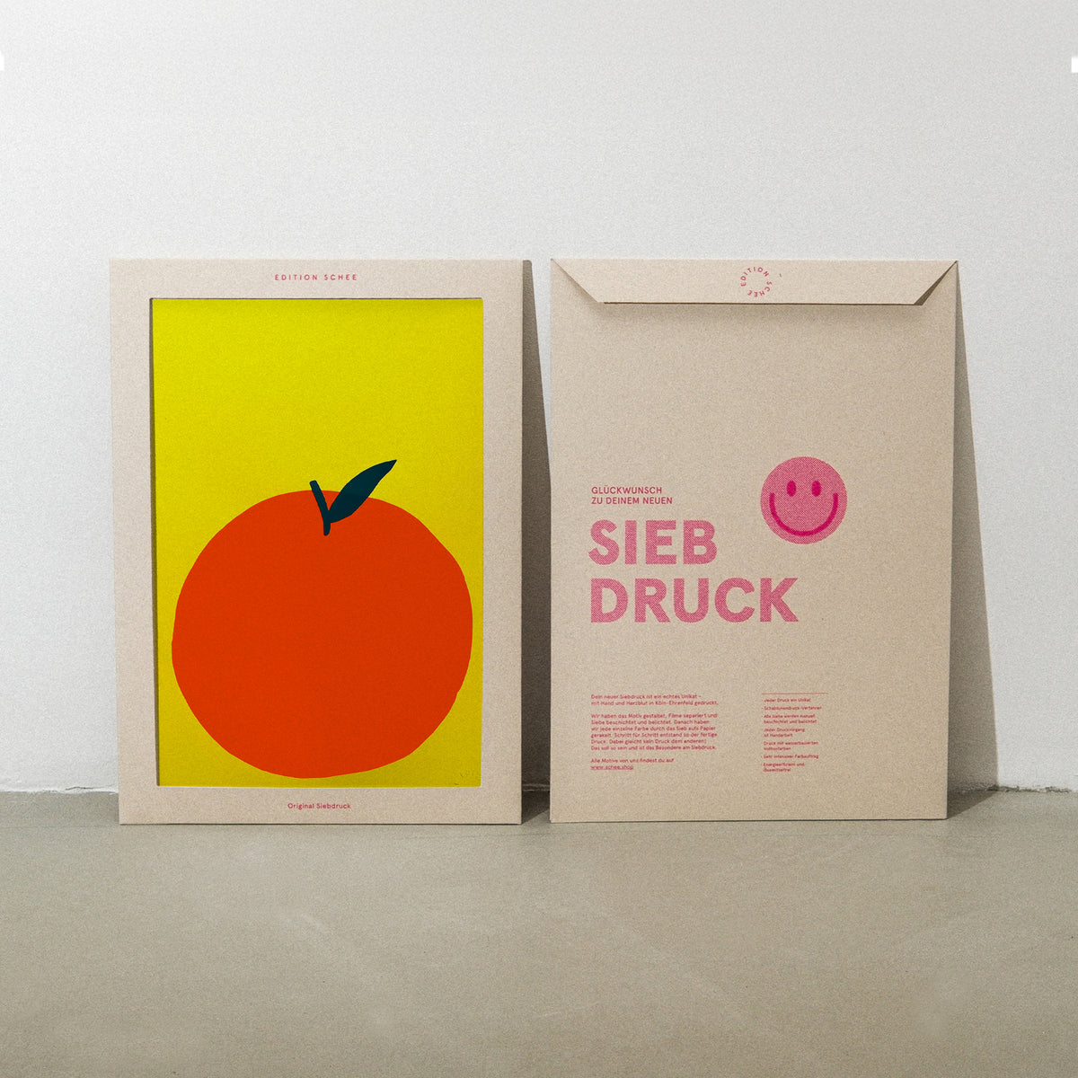 Edition SCHEE Mandarina (DIN A3) | Edition SCHEE | Siebdruck