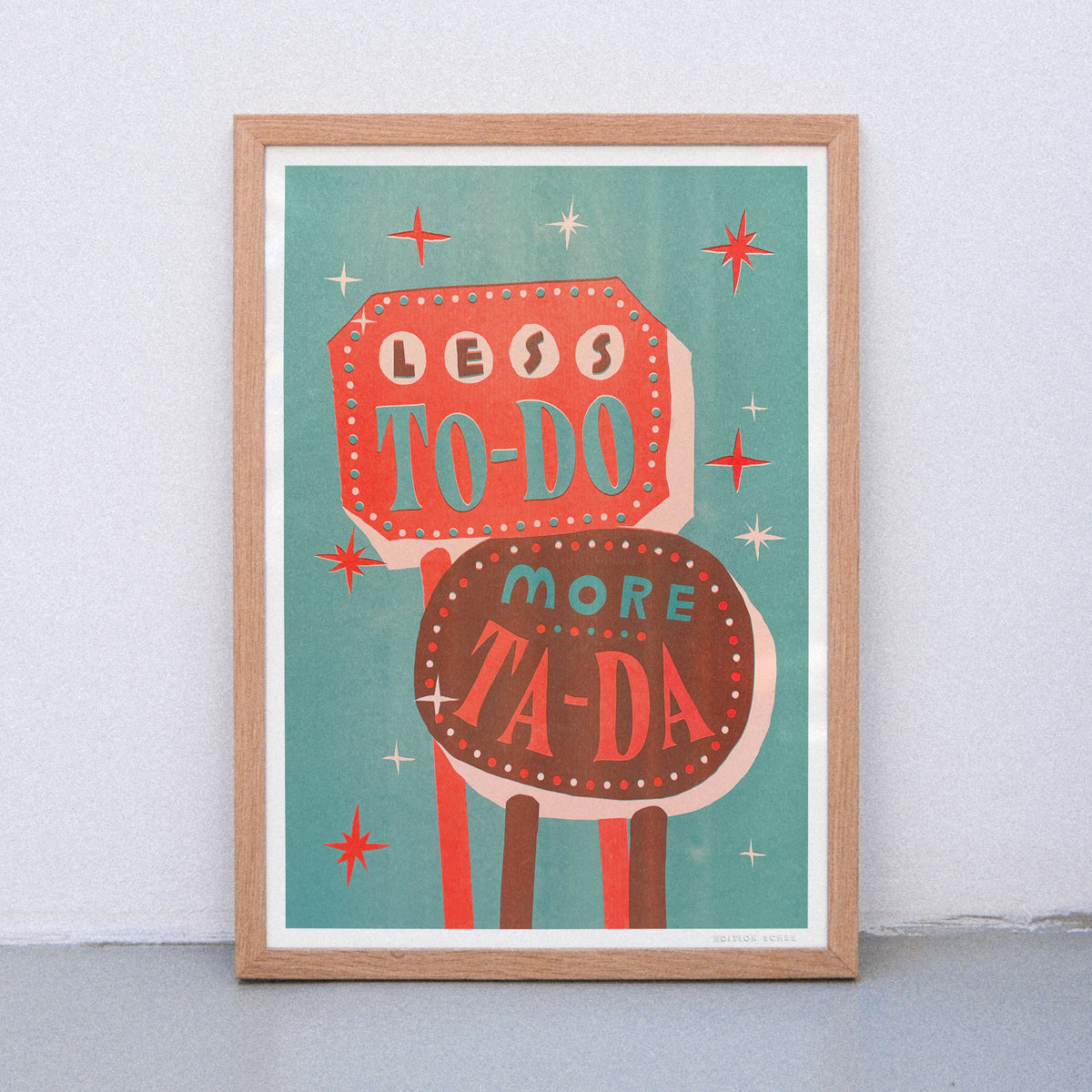 Edition SCHEE Less To Dos (DIN A3) | Edition SCHEE | Risographie