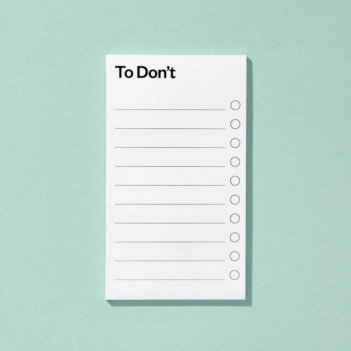 Schlechte Karten Notizblock „To Don't Liste“ | Was du alles nicht tun wirst | Schlechte Karten