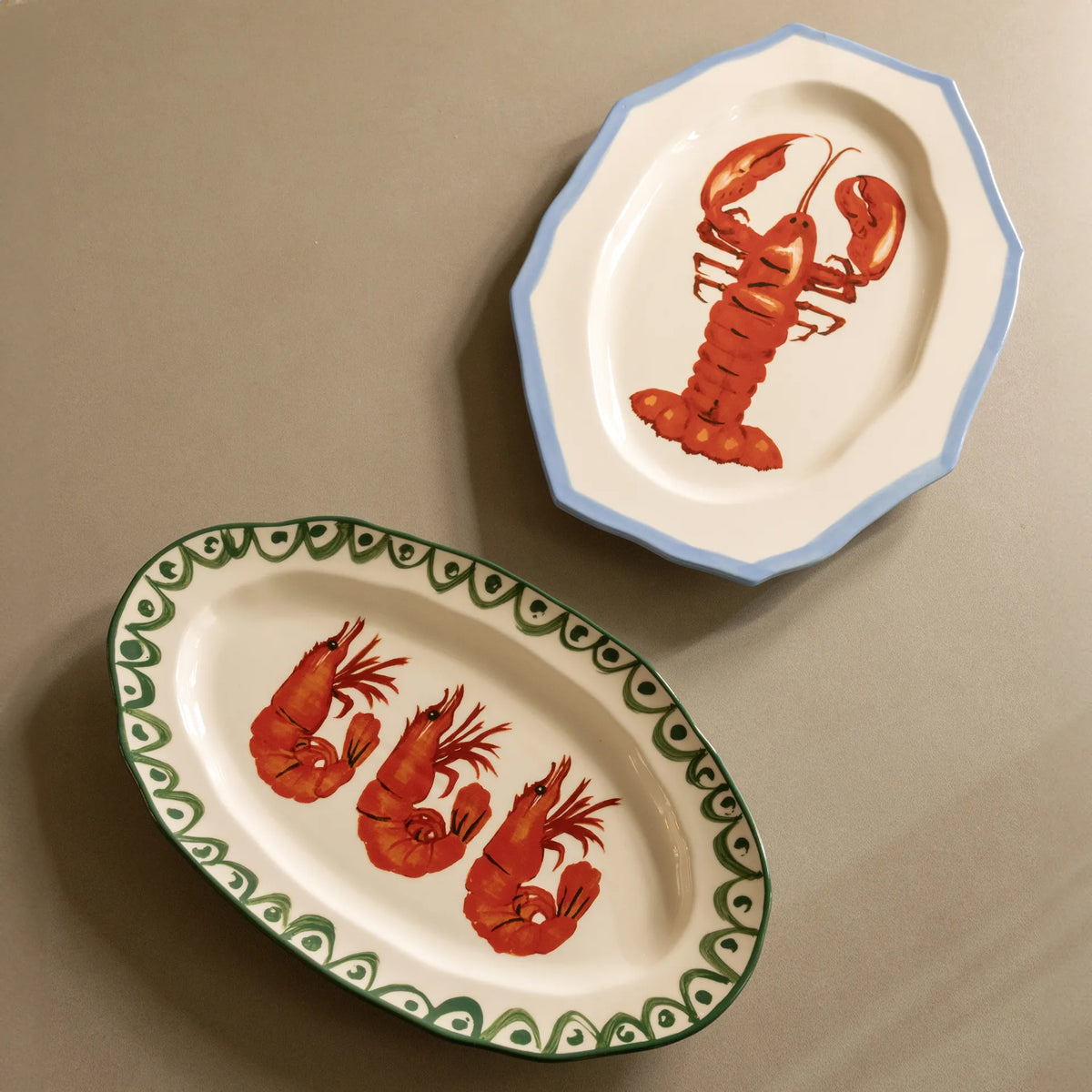 &Klevering Servierteller „Sirène Shrimp“ | Verspielt & servierbereit | &Klevering