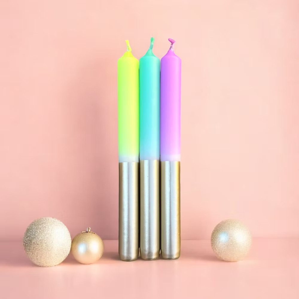 pinkstories Stabkerzen “X-Mas Stargazing” (3 Stk.) | Winterlicher Look | pinkstories