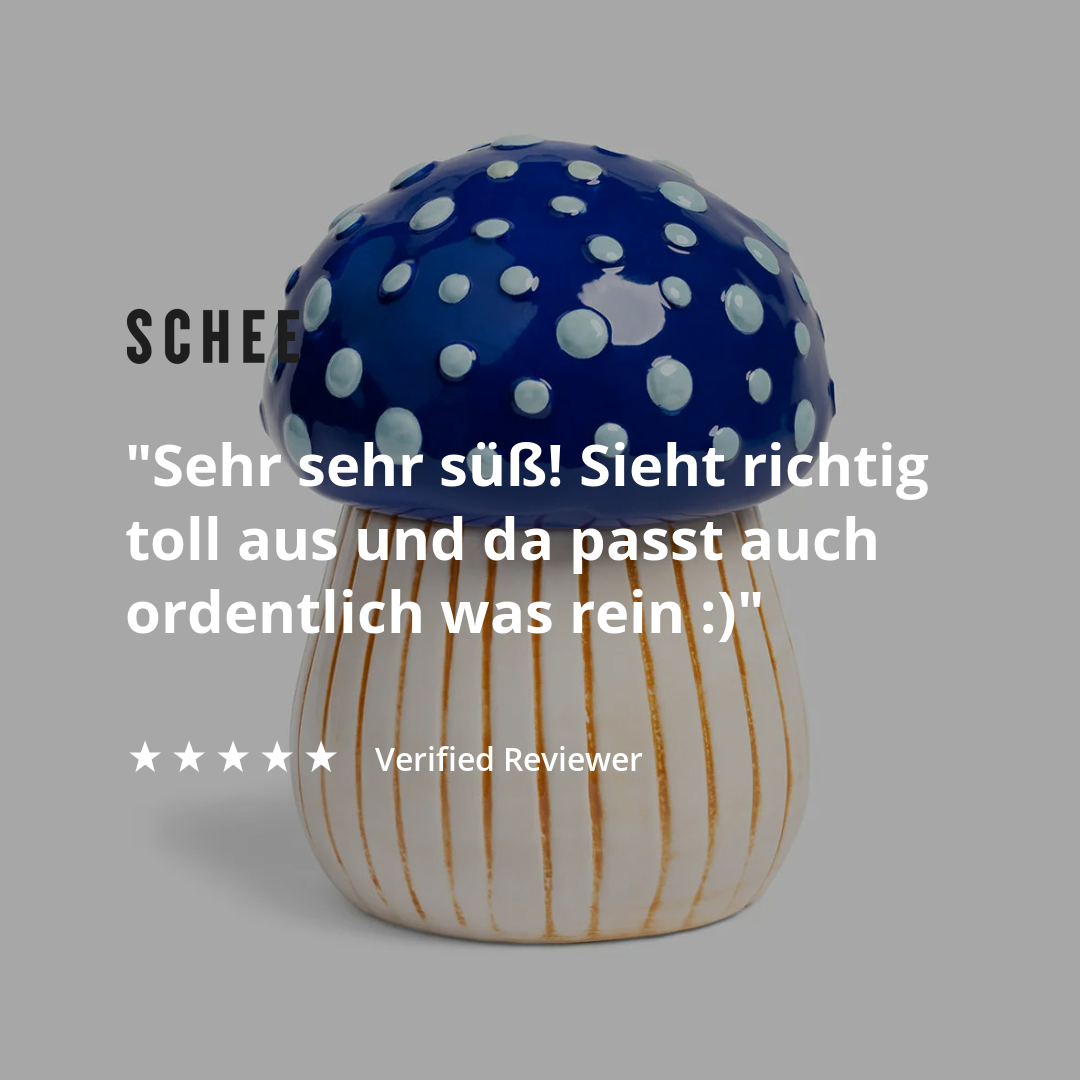 &Klevering Vorratsglas &Klevering „Magic Mushroom“ | Medium Glas für besondere Vorräte