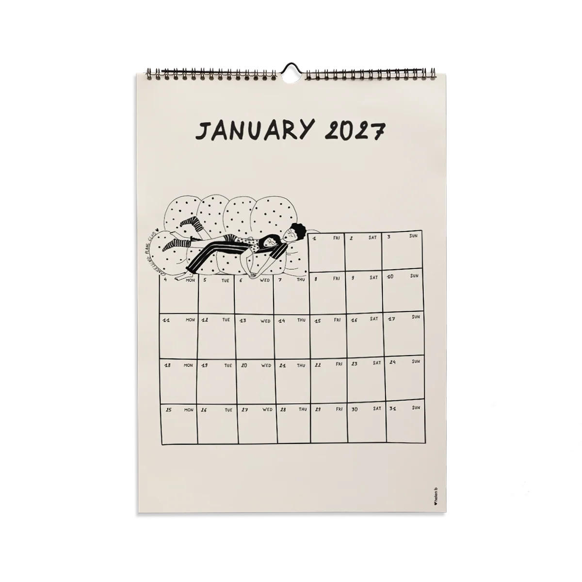 helen b Wandkalender “Helen B” 2027 | Illustrativer Kalender | helen b