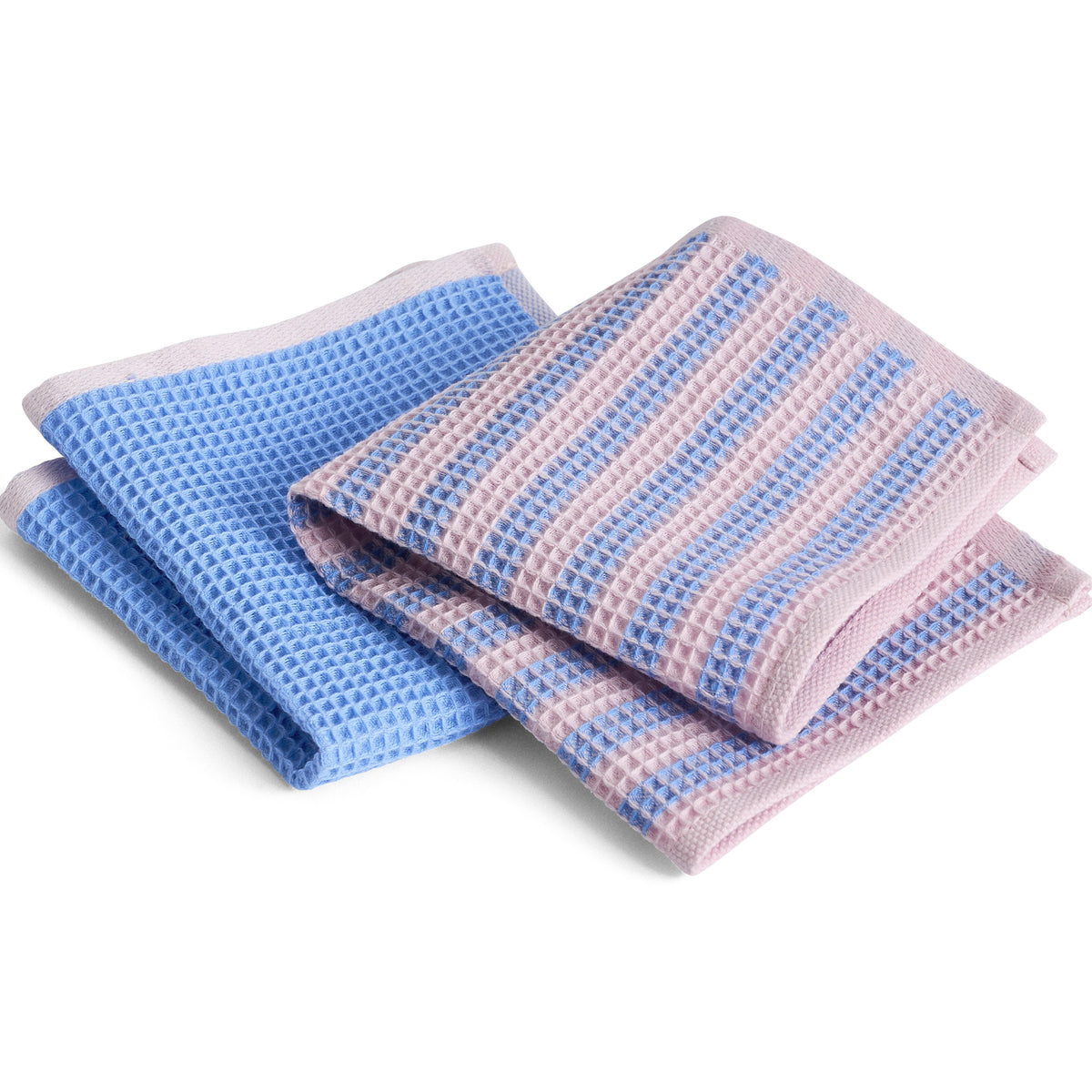 HAY Spültuch „Canteen Sky Blue & Pink Mix“ Set 2 | Soft Cotton | HAY