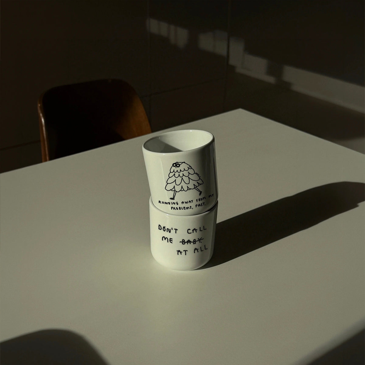 YAHYA Studio Becher YAHYA Studio “Running away fast” | Witzig | aus Porzellan