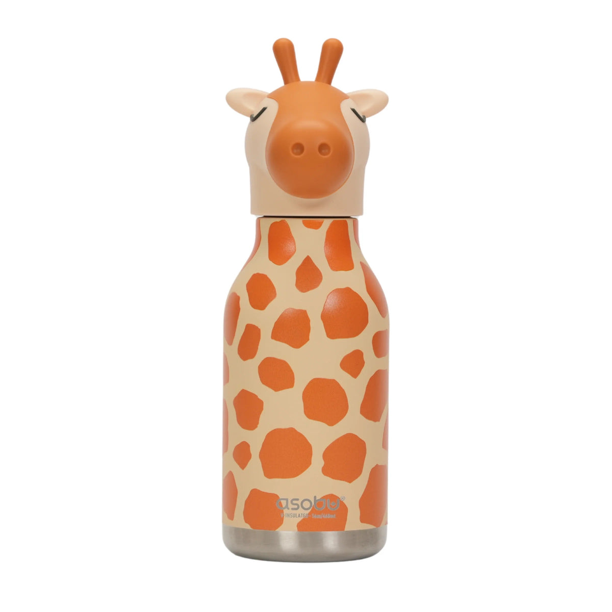 asobu Trinkflasche “Giraffe Spots” (460ml) | Safari-Style to go | asobu