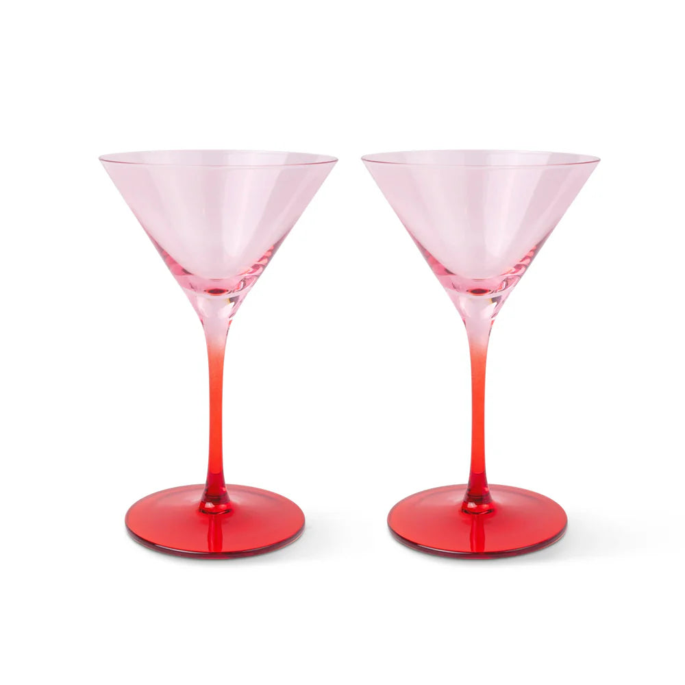 Here's How Gläser-Set „Martini Blush & Cherry“ (2 Stk.) | Coole Farbkomposition | Here’s How