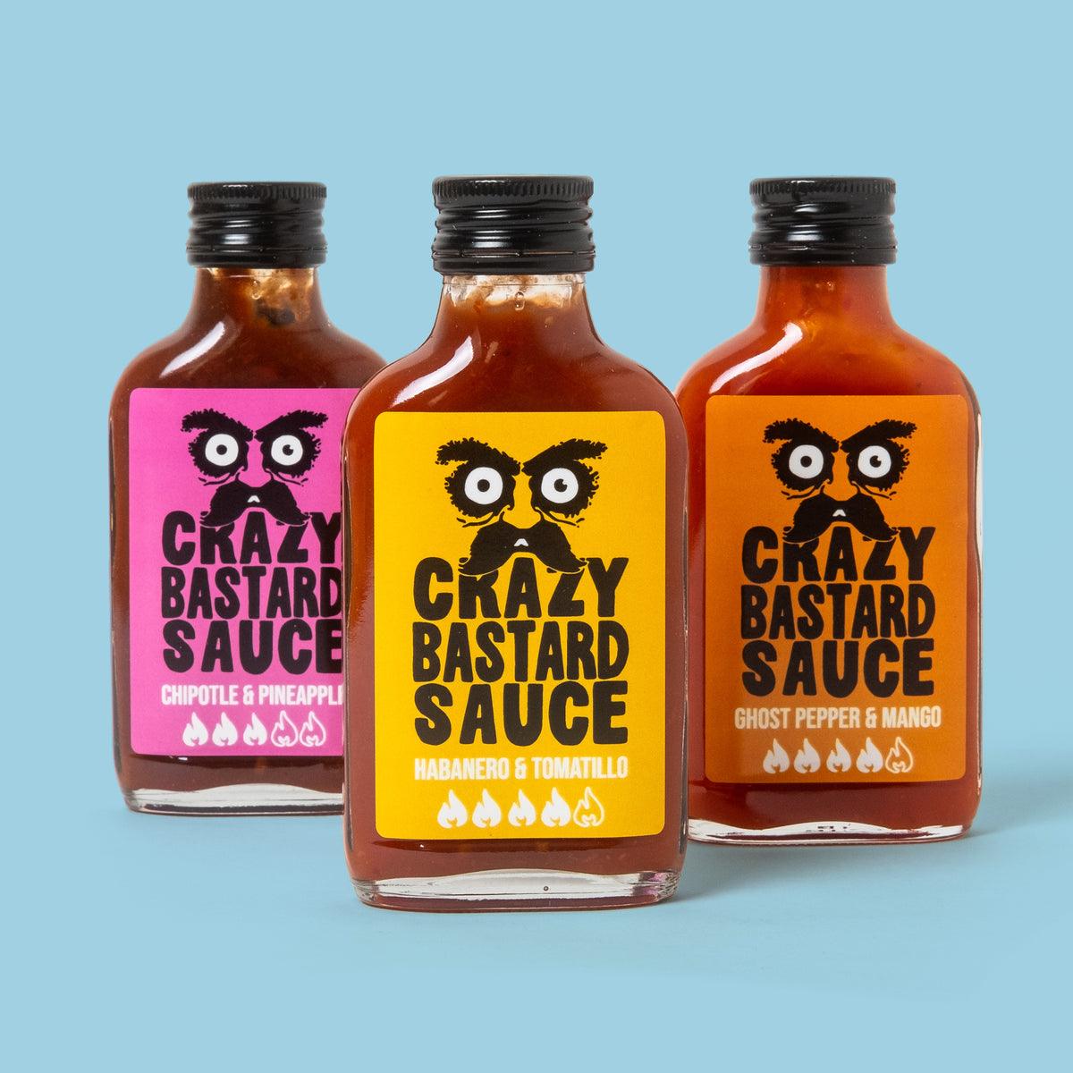 CBS Foods Chilisaucen 3er Set "Bestsellers" | Crazy Bastard