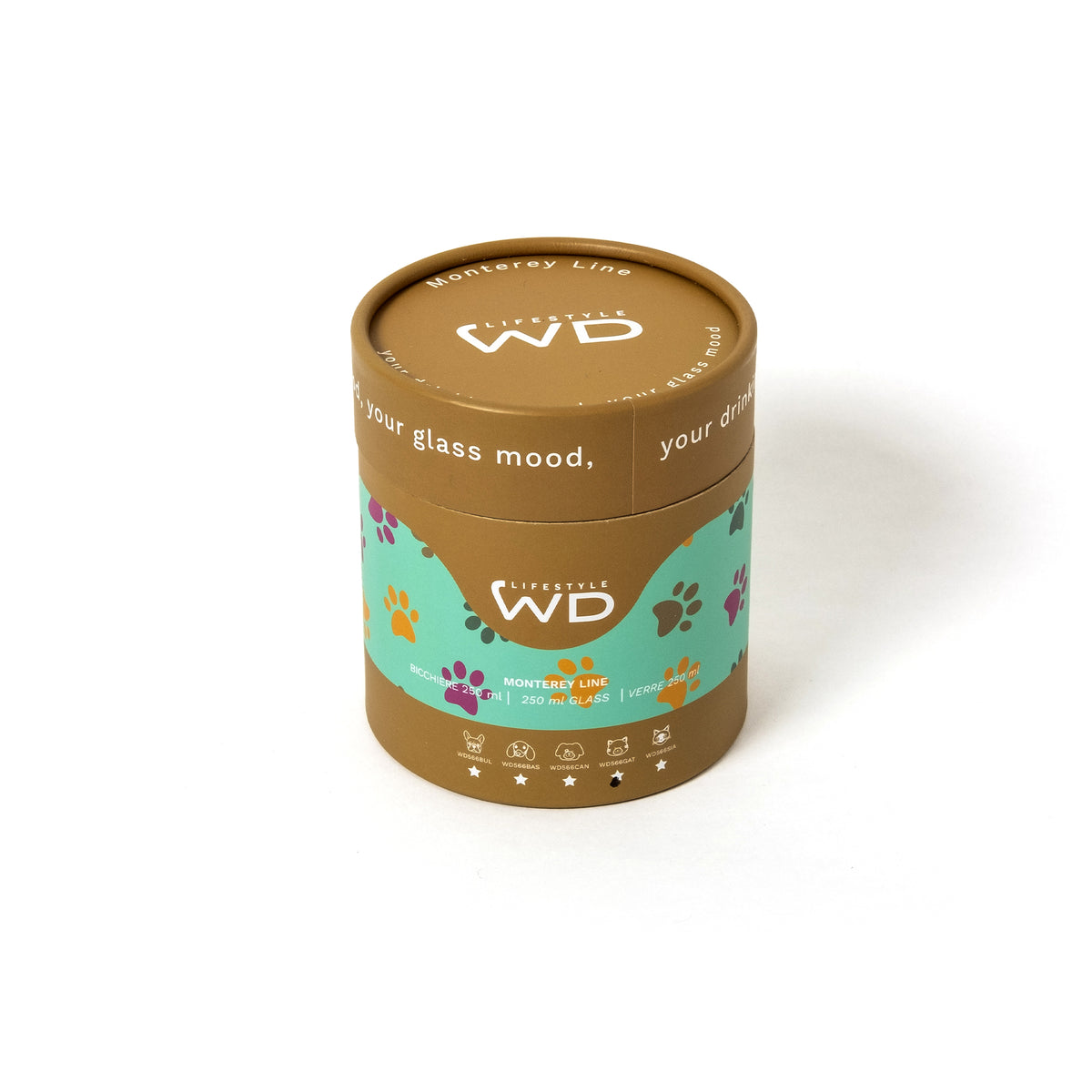 WD Lifestyle Glas “Katze” (250ml) | Miau trifft Design | WD Lifestyle