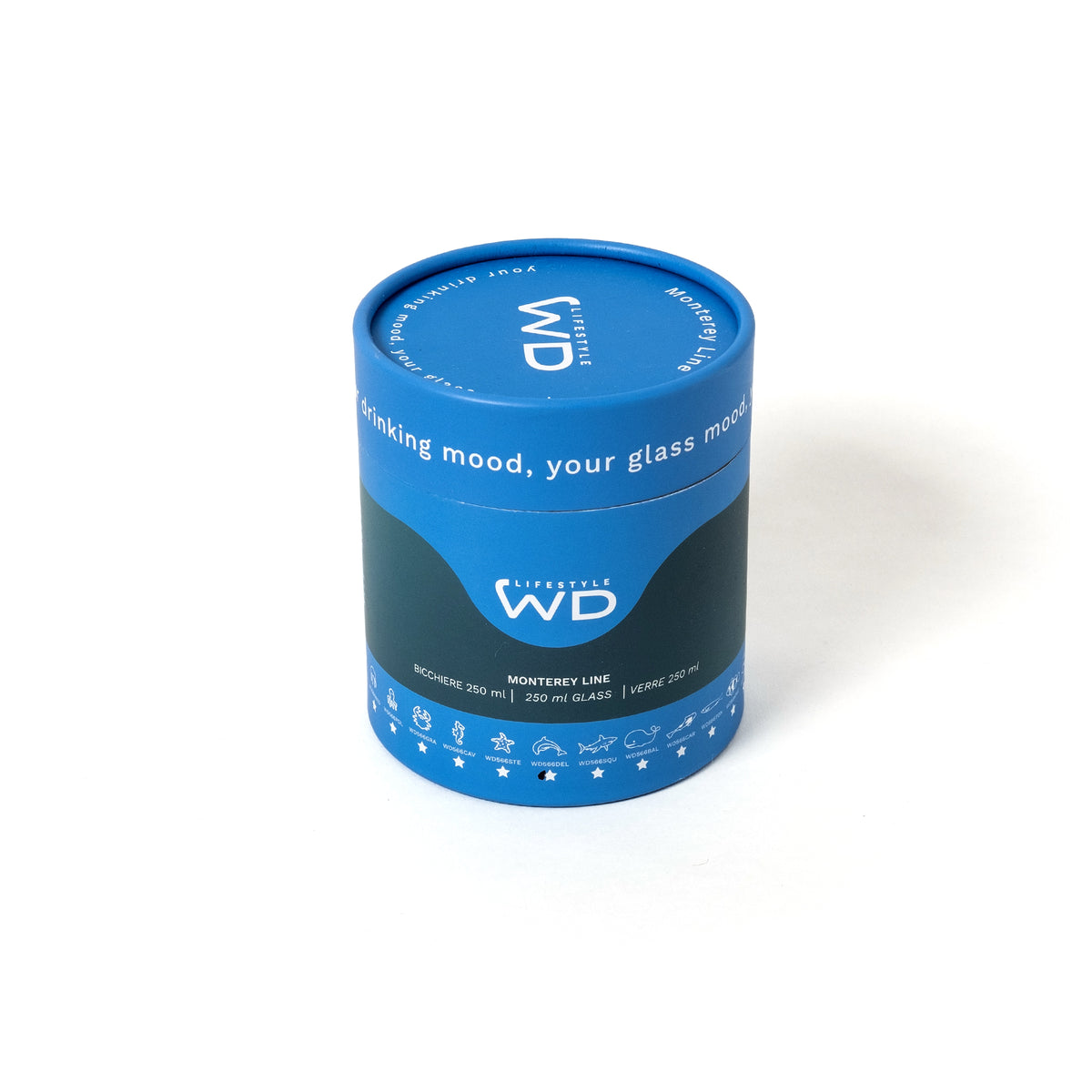 WD Lifestyle Glas “Delphin” (250ml) | Meeresfreude im Glas | WD Lifestyle
