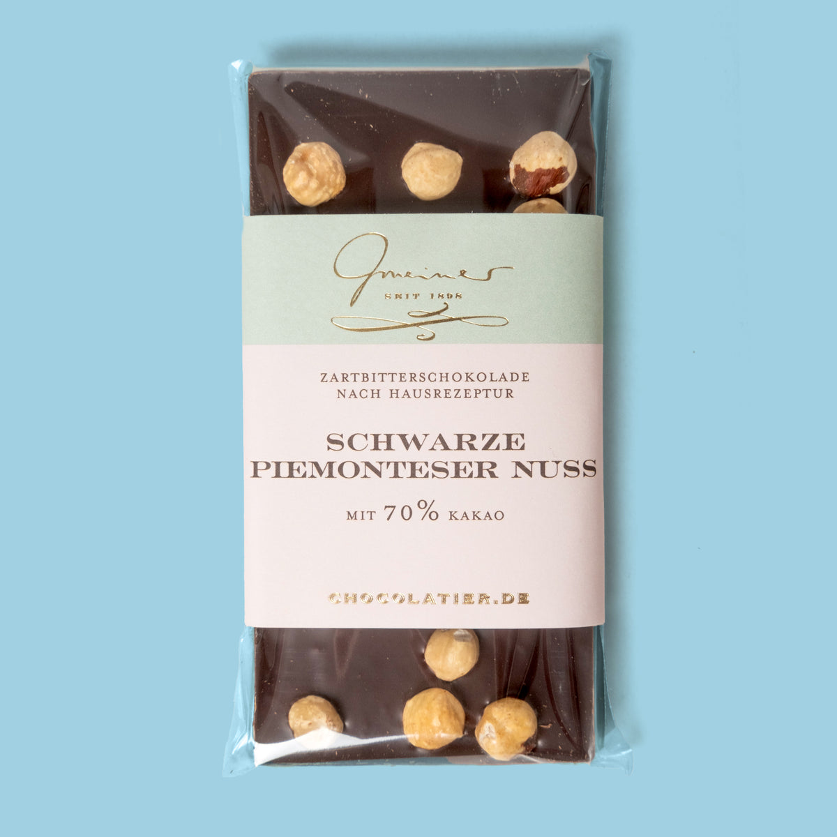 Confiserie Gmeiner Schokolade „Schwarze Piemonteser Nuss“ | Edel & nussig | Confiserie Gmeiner