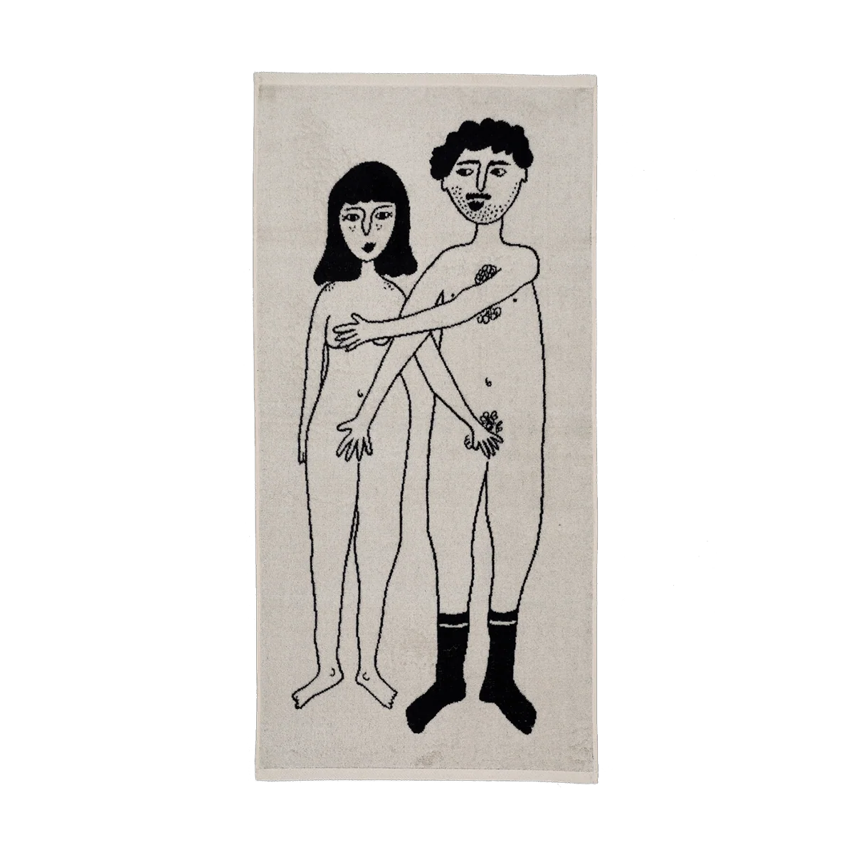 helen b Handtuch “Naked Couple” 50x100 cm | Design Handtuch | helen b