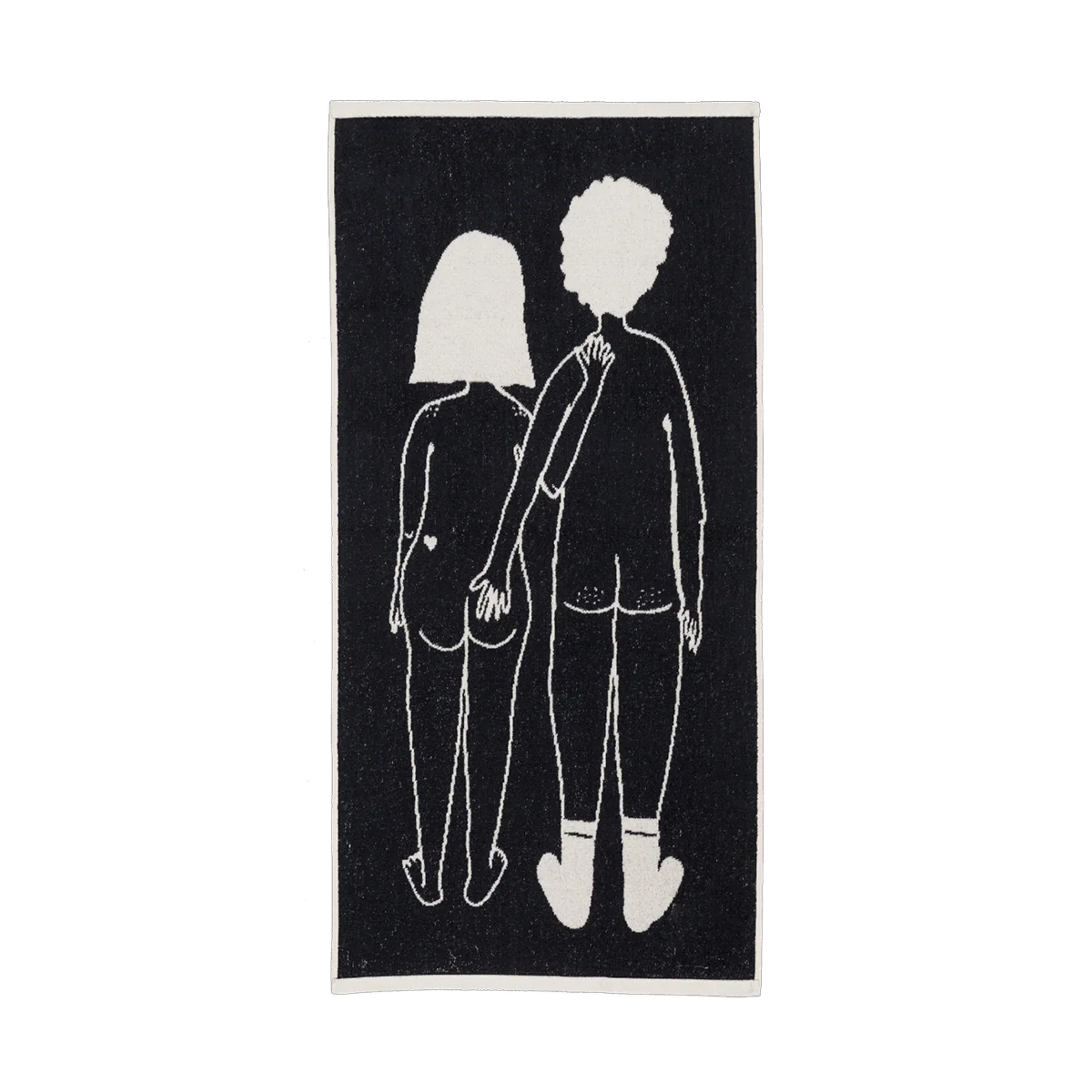 helen b Handtuch “Naked Couple Back” 50x100 cm | Design Handtuch | helen b
