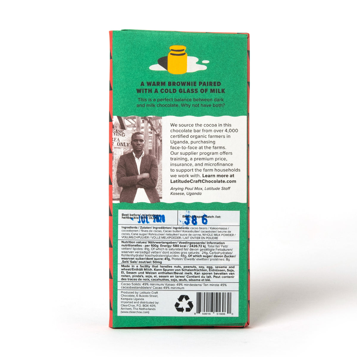 Latitude Schokolade „Dunkle Milch 49%“ 70g | Cremig & kräftig | Latitude