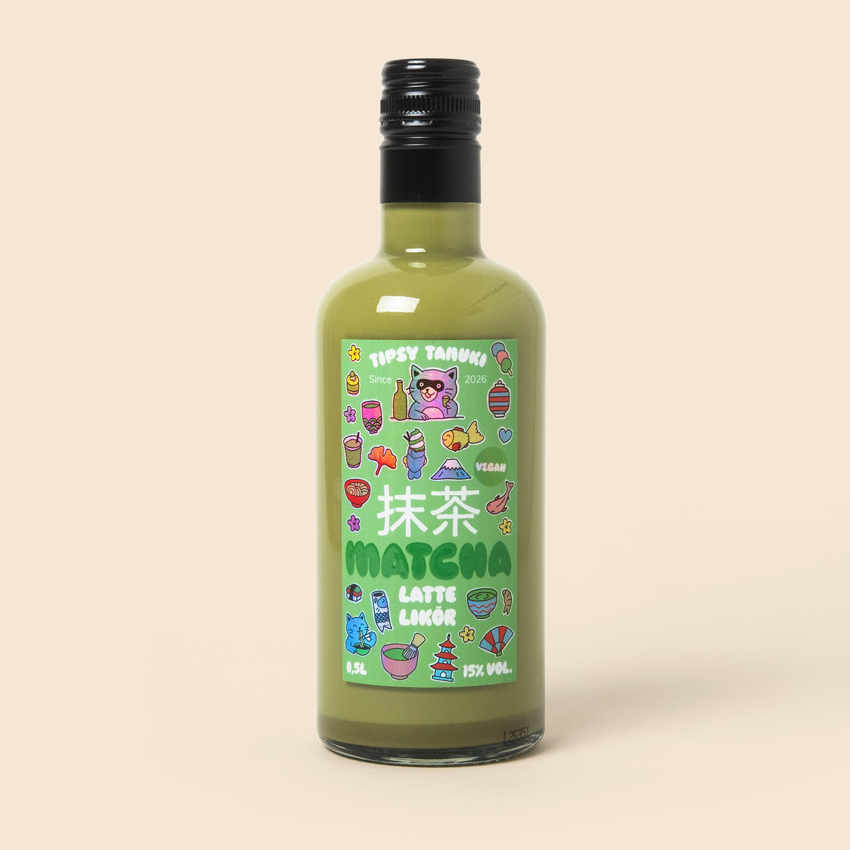 Tipsy Tanuki Likör “Tipsy Tanuki” Matcha Latte | Cremiger Matcha Likör | Tipsy Tanuki