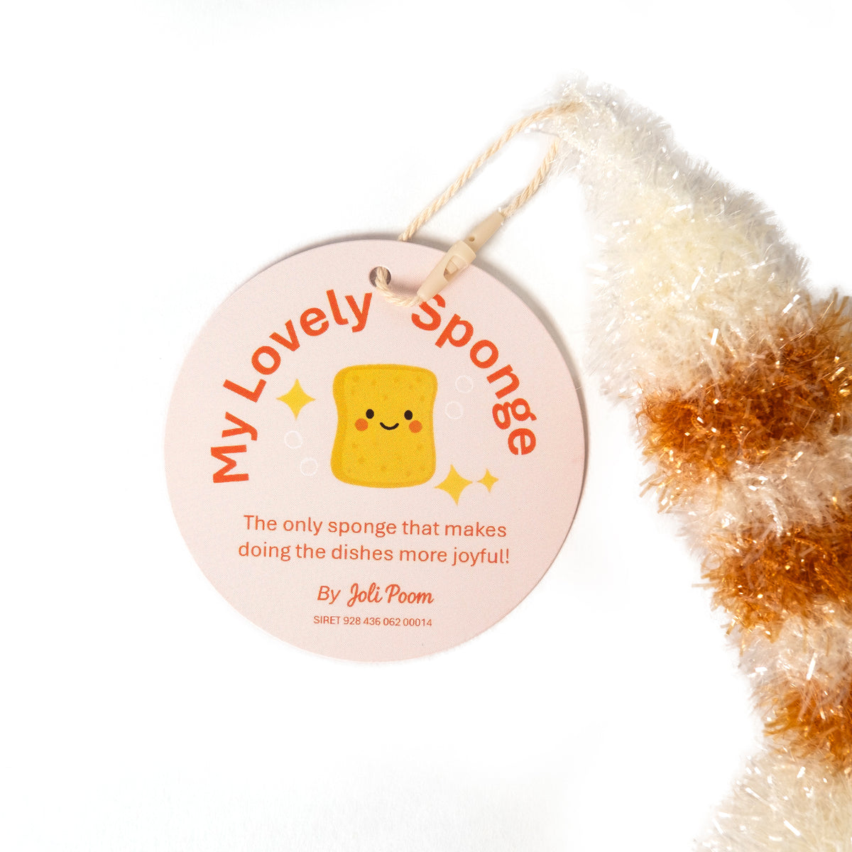Schwamm “Racoon” Beige | Cooles Design | Joli Poom