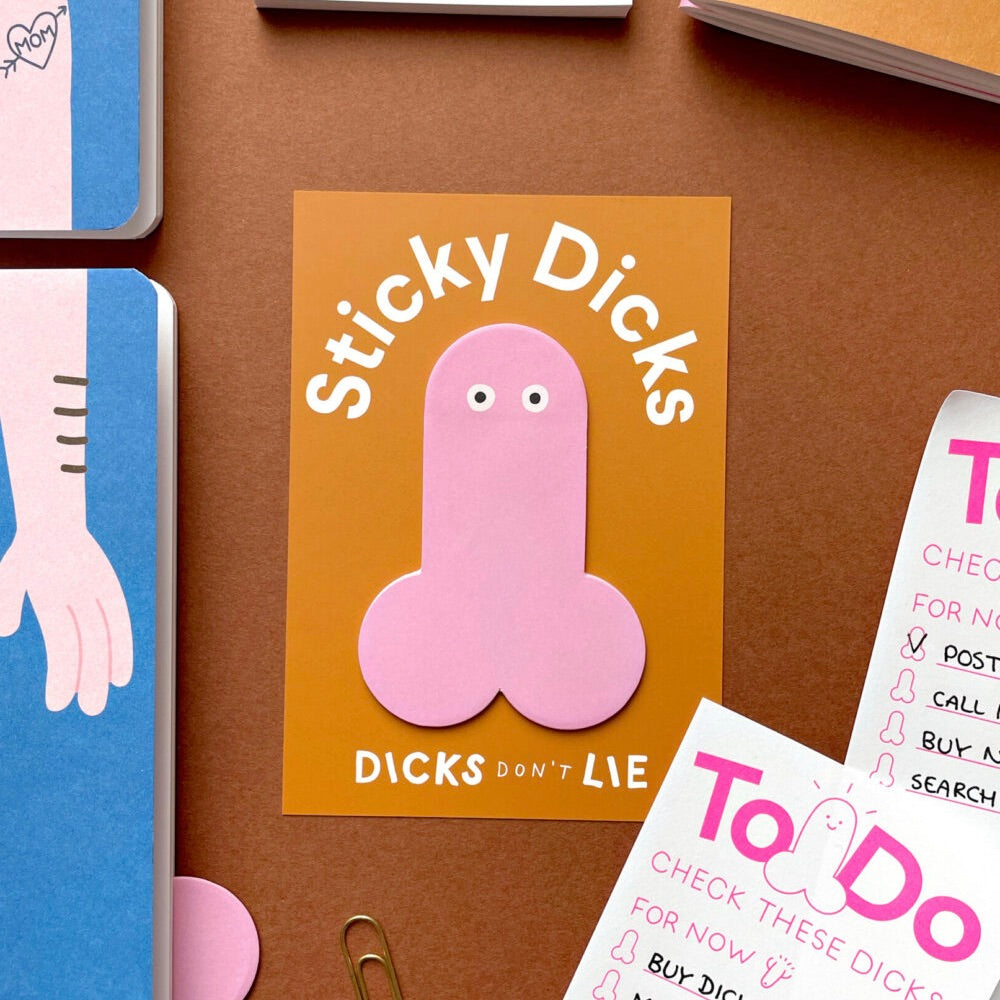 Dicks Don't Lie Memo Notes "Sticky Dicks" | Witzige Haftnotizen von Dicks Don't Lie