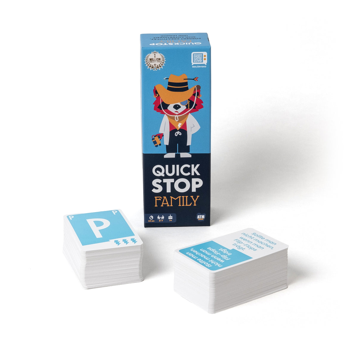 ATM Gaming Kartenspiel “Quickstop Familien-Edition” | Das Buchstabenspiel | ATM Gaming