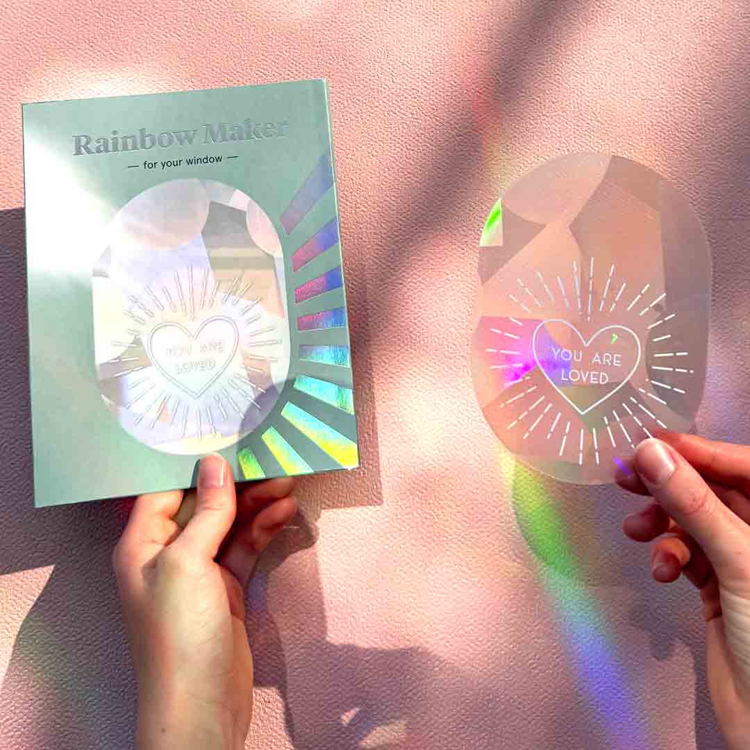Botanopia Rainbow-Sticker Botanopia „You are loved“ | Sonnige Botschaft fürs Herz