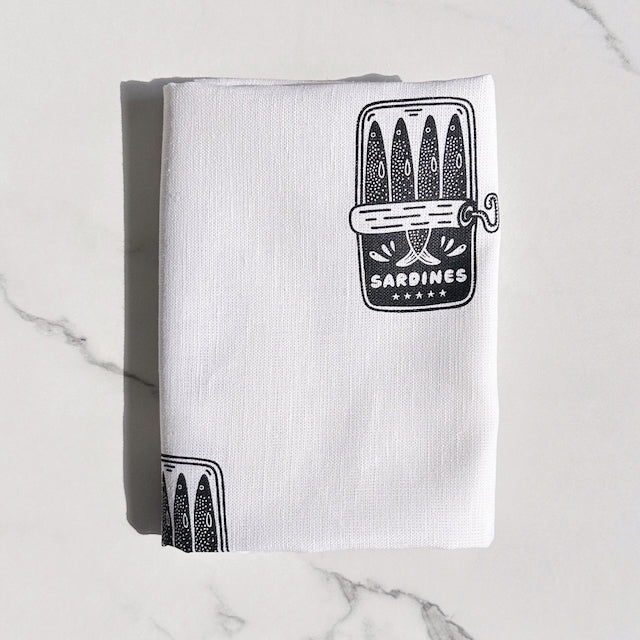 Lou Loto Geschirrtuch “Sardinen” | Maritimes Design | Lou Loto