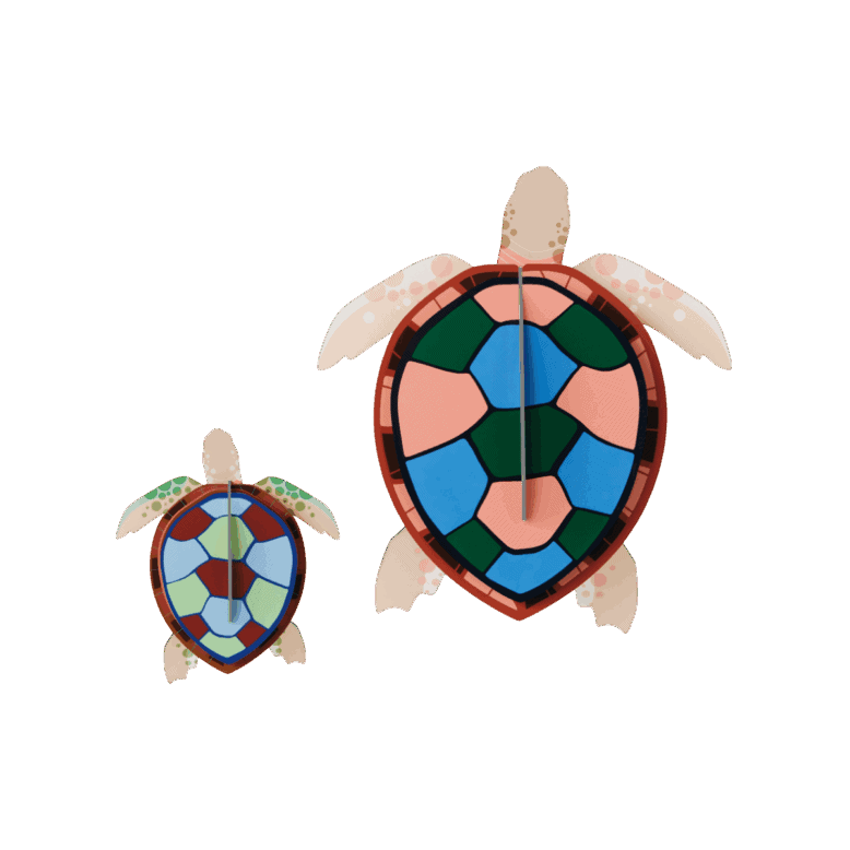 studio ROOF Wanddeko studio ROOF “Sea Turtles” | Meeresschildkröten-Deko aus Karton