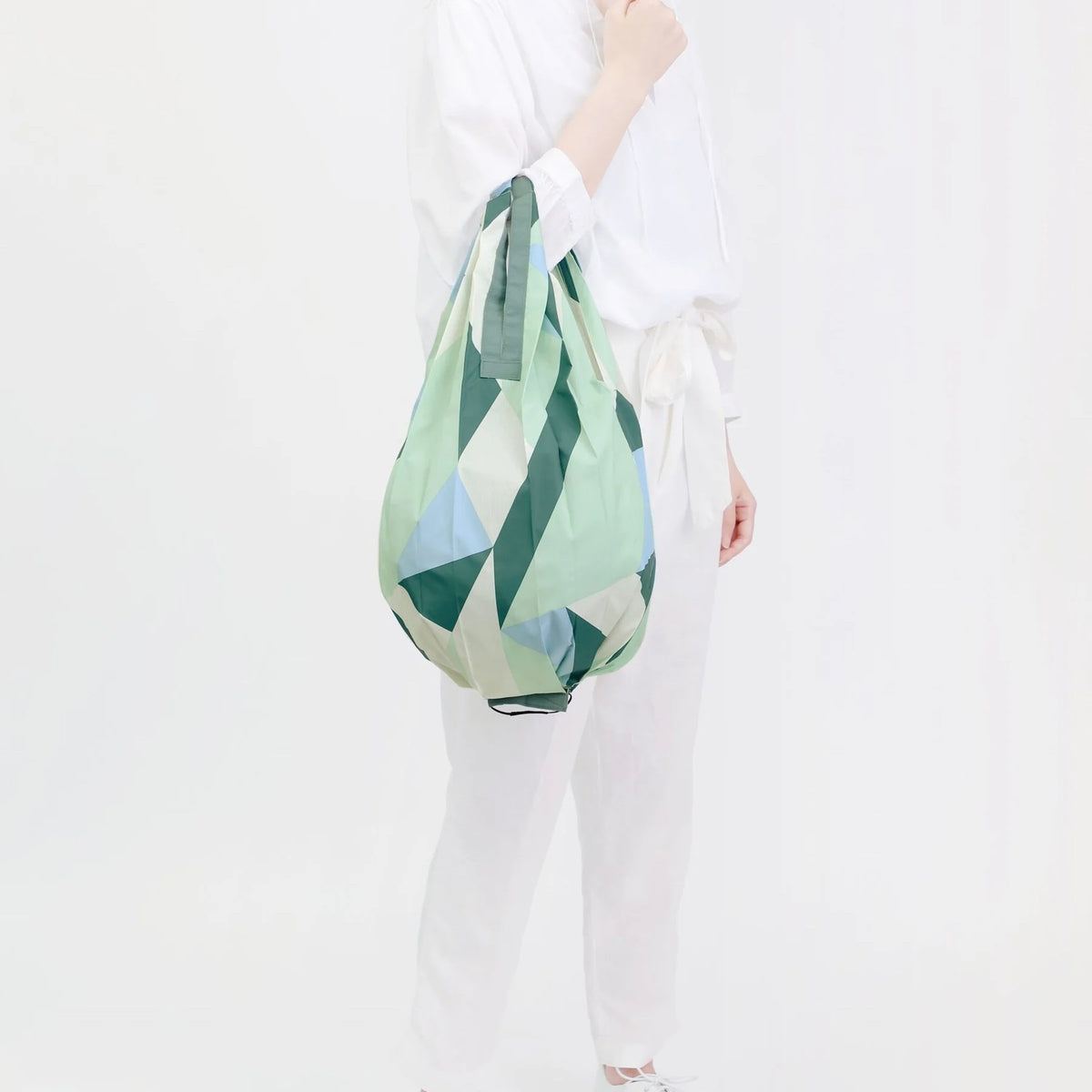 Shupatto Einkaufsbeutel “Sea Glass DROP” M | Faltbare Einkaufstasche | Shupatto