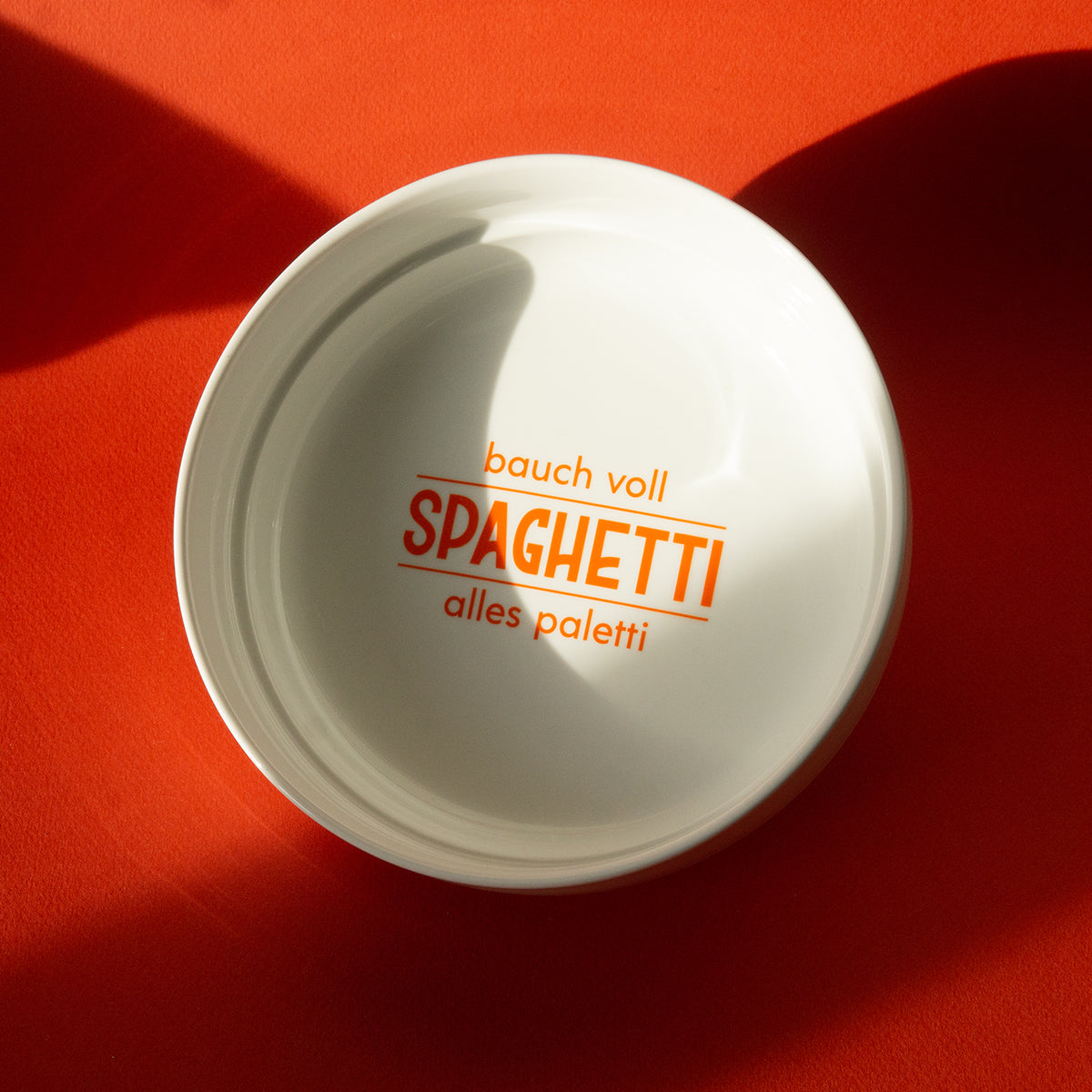 Viel Spass Studio Teller "Bauch voll Spaghetti, alles paletti" | studio ciao