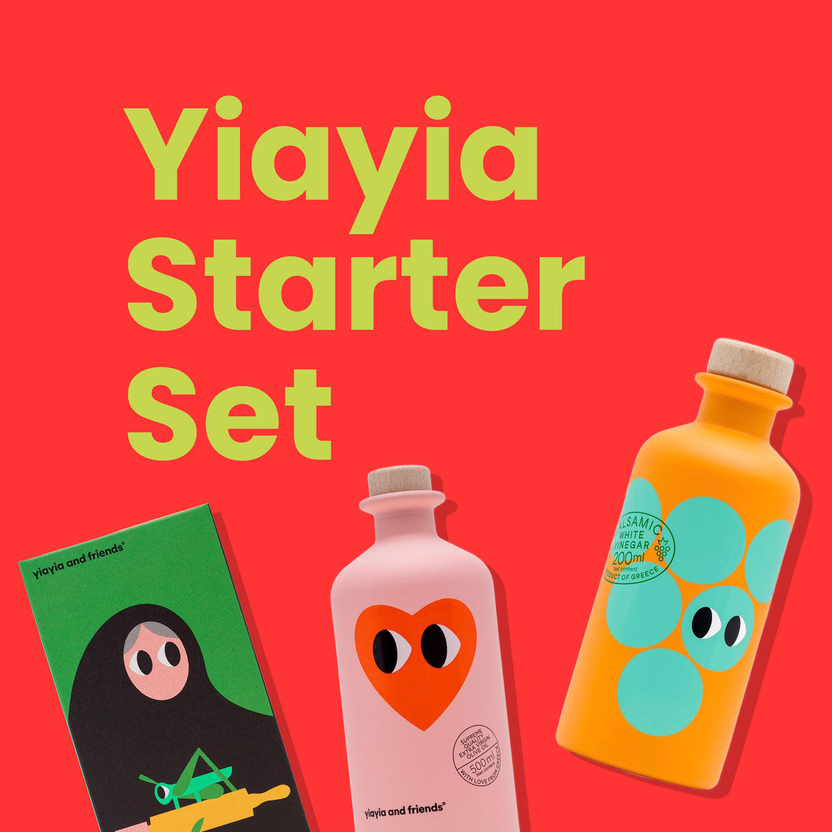 Yiayia and friends Yiayia and Friends Starter-Set | Olivenöl, Essig & Zwieback