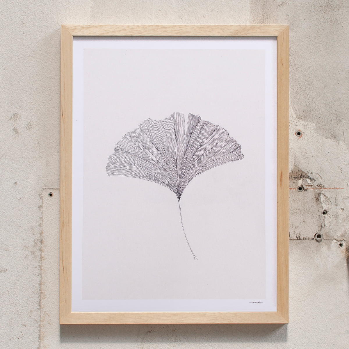 Ana Frois Gingko Leaf (30 x 40cm)