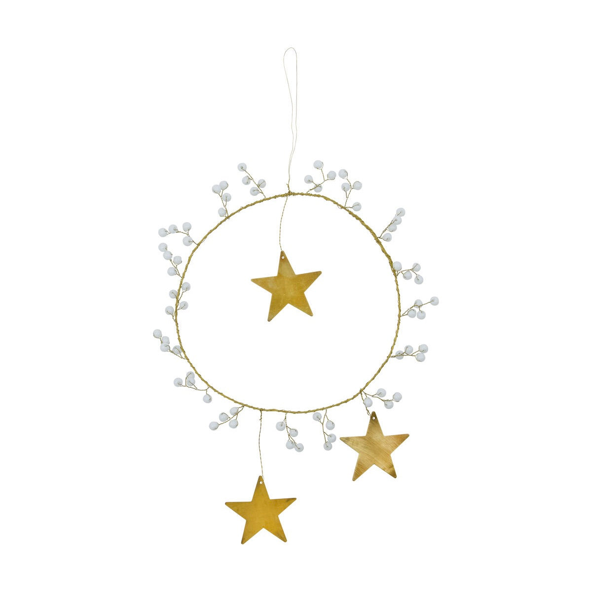 House Doctor Kranz “Star Ring Messing White” 15cm | House Doctor