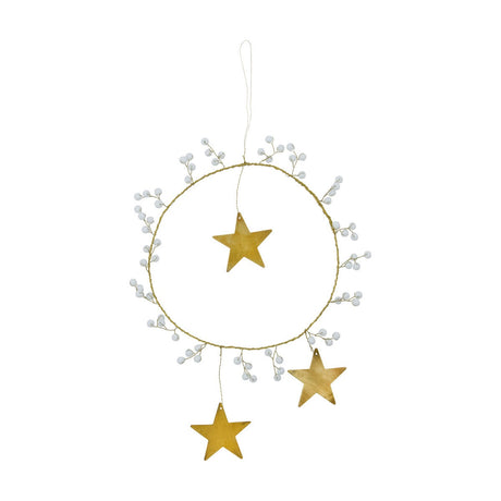 House Doctor Kranz “Star Ring Messing White” 15cm | House Doctor