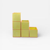 Table Machine Vase “Simple Tile” Yellow & Orange | Minimalistisches Design | Table Machine