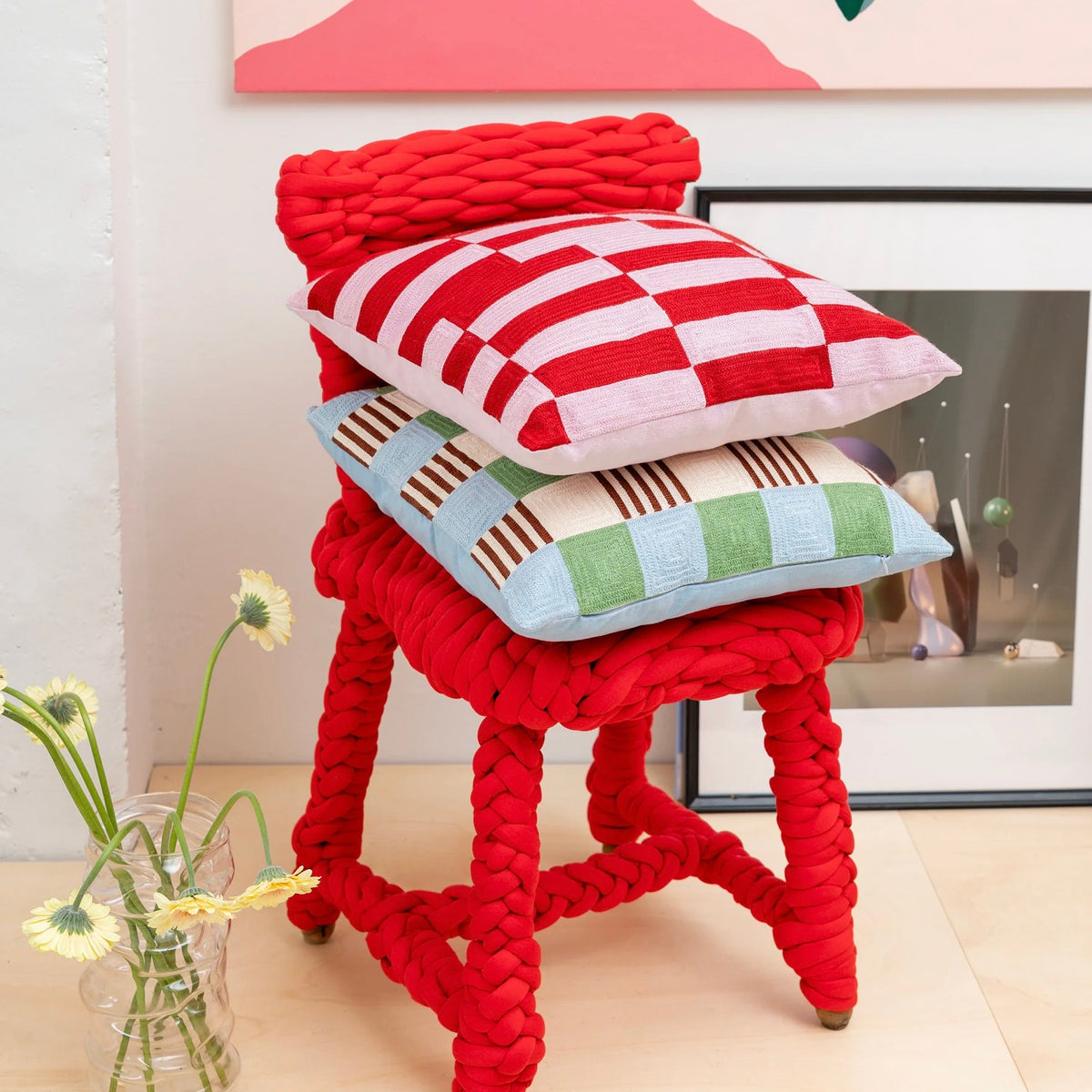 Tarta Gelatina Kissenhülle “Cherry Soda” 45×45cm | Tarta Gelatina