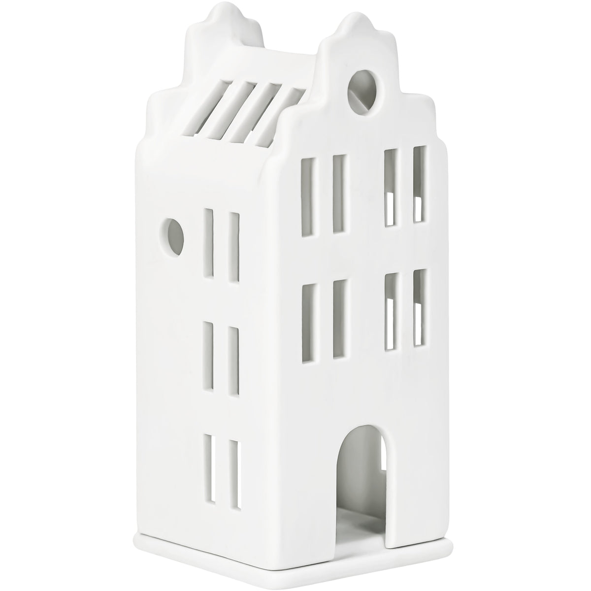 Mini-Leuchthaus “Grachtenhaus” | Porzellan Windlicht | räder
