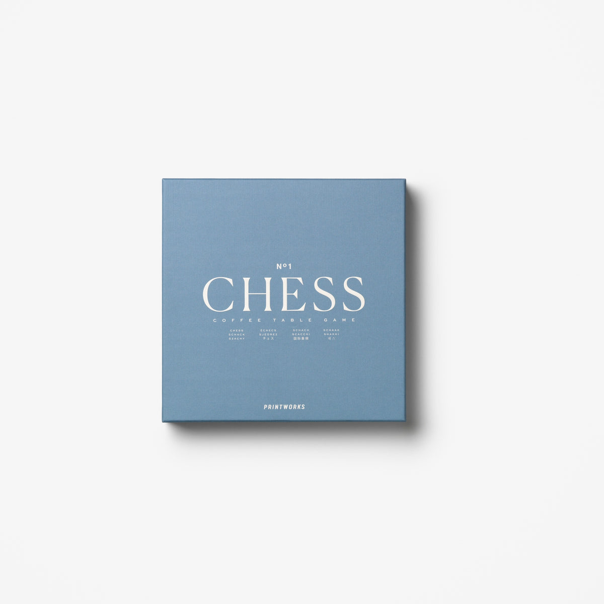 PRINTWORKS Spiel “Classic Chess” Dusty Blue | Schachspiel | PRINTWORKS