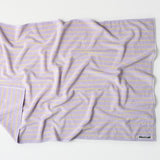 BONGUSTA Badelaken “Naram Lilac & Neon Yellow” 100x150 cm | BONGUSTA